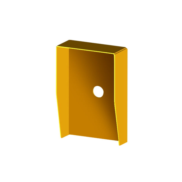 FPAC-ERS2013 - FERN360 Access Control Reader Pedestal Mounting Panel Yellow Cover - Silver Inner - 25mm Space