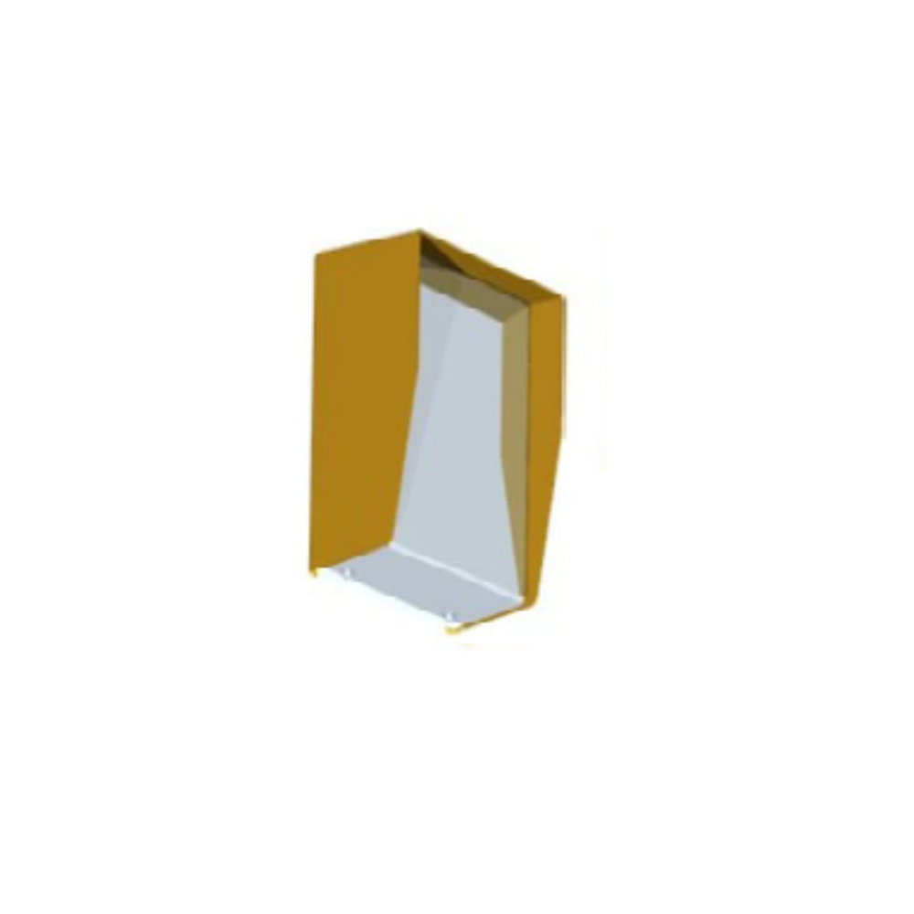 FPAC-ERS2013 - FERN360 Access Control Reader Pedestal Mounting Panel Yellow Cover - Silver Inner - 68mm Space