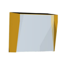 FPAC-ERS3643 - FERN360 Access Control Reader or Intercom Mounting Panel Yellow Cover - Silver Inner - 60mm Space