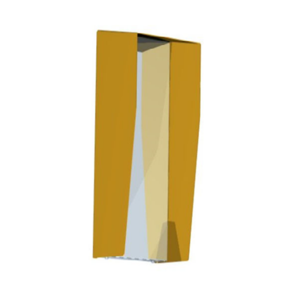 FPAC-ERH4718 - FERN360 Access Control Mounting Panel Large Yellow Cover - Silver Inner - 25mm space