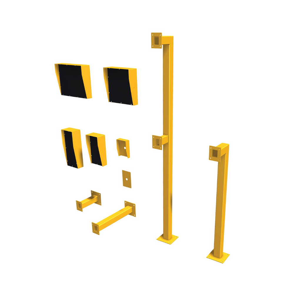 FPAC-EQ2 - FERN360 Floor Mount 2.1m High Access Control Bollard- Single or Dual