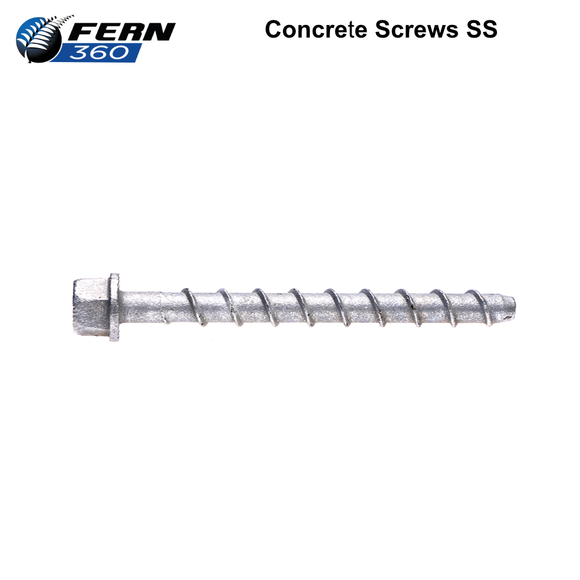 FPES-FB750-SM114-SS - FERN360 Stainless Steel Fixed Bollard Surface Mounted - 114mm dia x 750mm Stainless Steel Concrete Screw