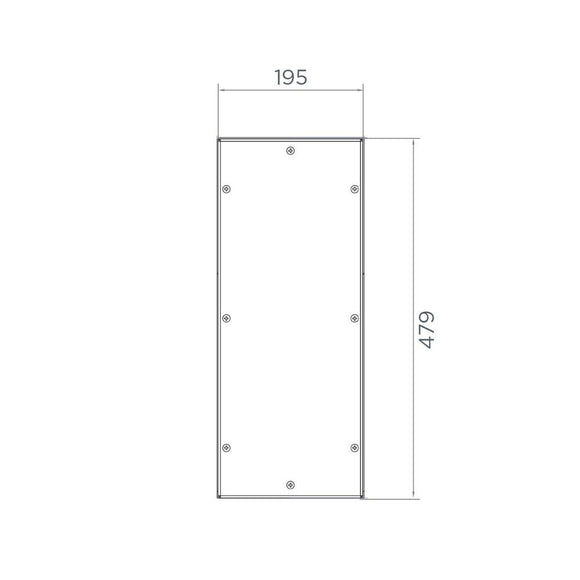 FPAC-ERH4718-Y - FERN360 Access Control Mounting Panel Large