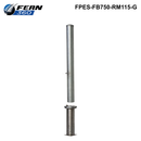 FPES-FB750-RM115-G - FERN360 Galvanised Bollard Removable - 115mm Diameter 750mm H