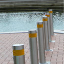 FPES-FB750-RMK114-SS - FERN360 Stainless Steel Key Lock Fixed Bollard - 114mm dia x 750mm