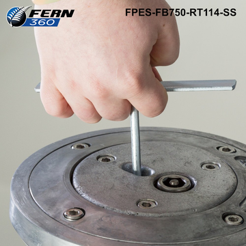 FPES-FB750-RT114-SS - FERN360 Stainless Steel Retractable Fixed Bollard - 114mm dia x 750mm