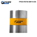 FPES-FB750-SM114-SS - FERN360 Stainless Steel Fixed Bollard Surface Mounted - 114mm dia x 750mm