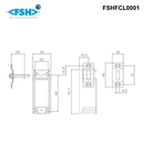 FSHFCL0001 - FSH - Surface Mount Cabinet-Locker Electric Lock, Non-Monitored
