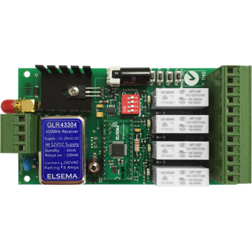 GLR43304 - 4 Channel Reciever 433MHZ 12-24V