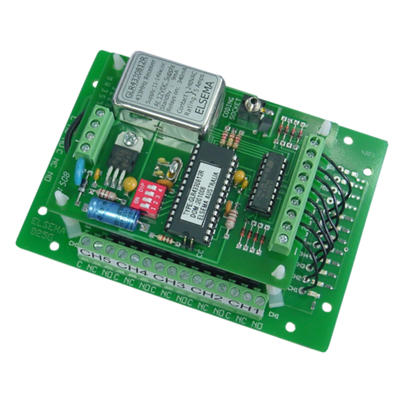 GLR43308 12R - 8-Channel 433MHZ Gigalink Receiver With Relay Outputs