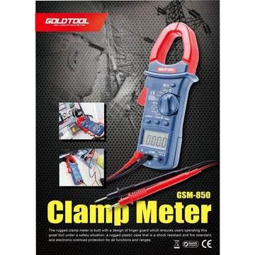 GOLDTOOL Rugged Clamp Meter Tester. Shock Resistant Plastic Case,