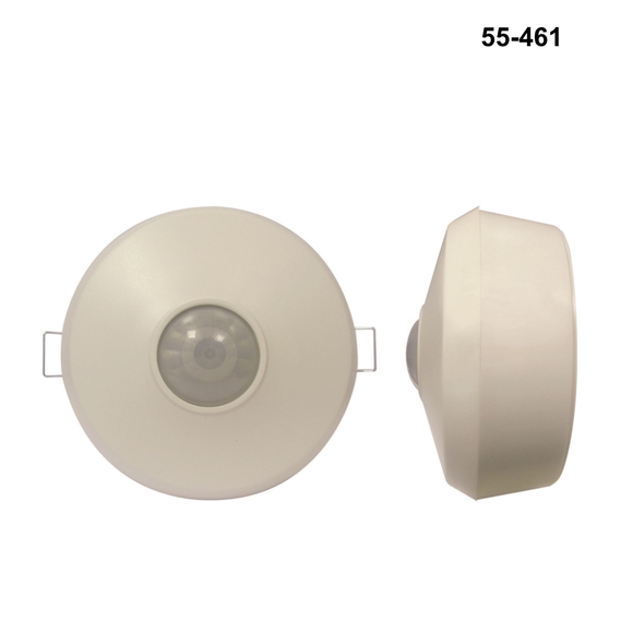 HW55-461 - 360 Degree Surface/Flush Sensor. IP44. Passive IR. 7m Detection Range at 2.5m