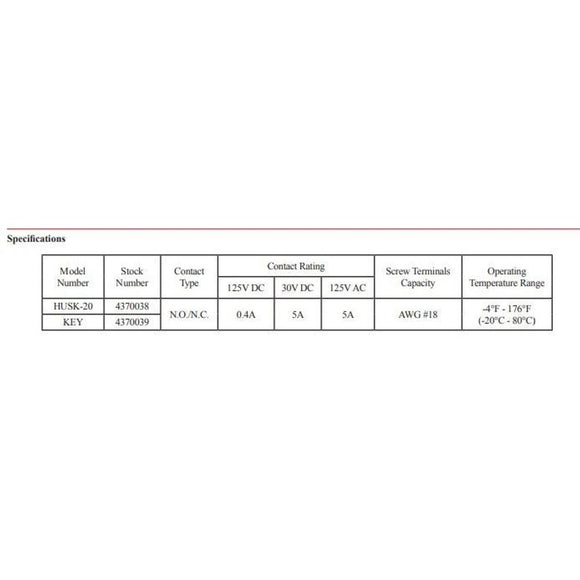Husk-20 Amseco Latching Hold-up Switch