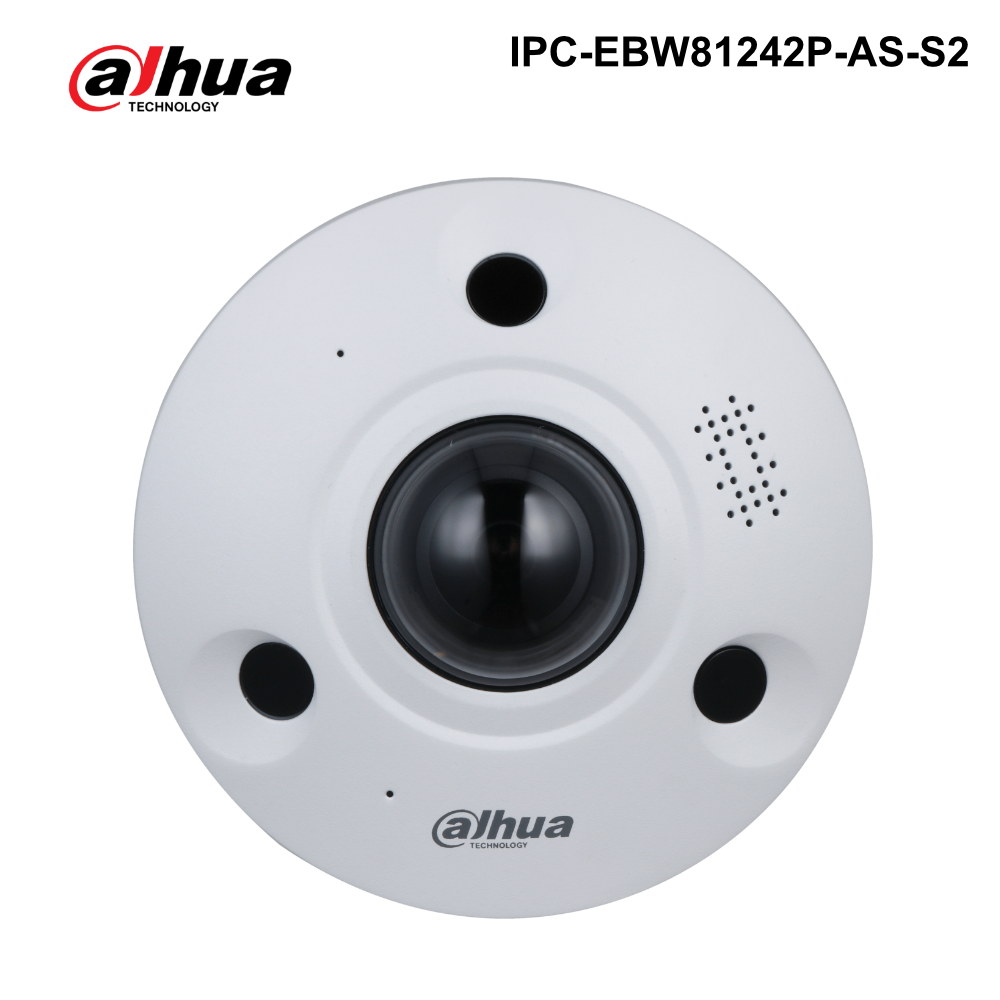 IPC-EBW81242P-AS-S2 - Dahua - 12MP IR Fisheye WizMind Network Camera