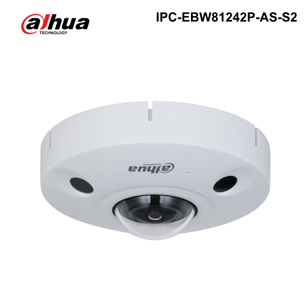 IPC-EBW81242P-AS-S2 - Dahua - 12MP IR Fisheye WizMind Network Camera