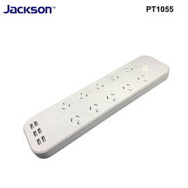 PT1055 - Jackson 10-Way Power Board with 6x USB-A Fast Charging Ports (4.5A)