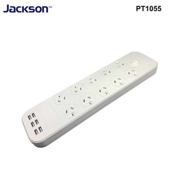 PT1055 - Jackson 10-Way Power Board with 6x USB-A Fast Charging Ports (4.5A)