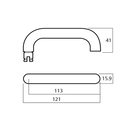 Lockwood 4800 Series Square End Plate with LED Lens - Outdoor Options