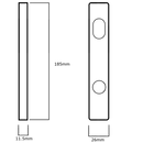 Lockwood 4800 Series Square End Plate with LED Lens - Options