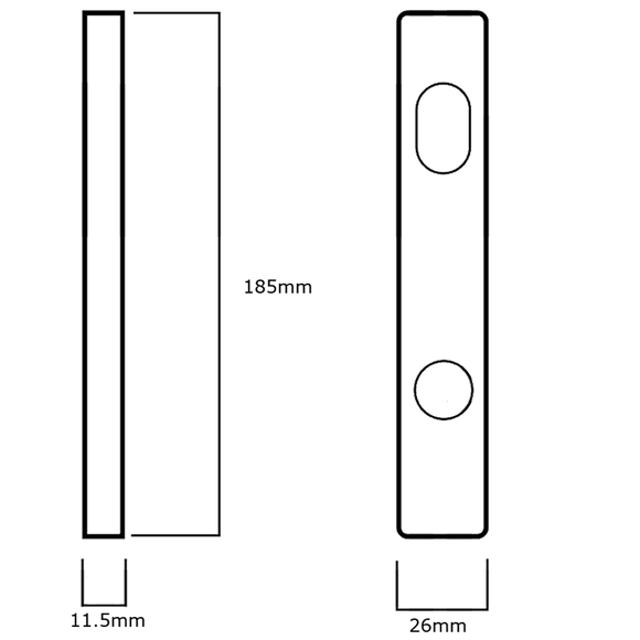 Lockwood 4800 Series Square End Plate with LED Lens - Outdoor Options