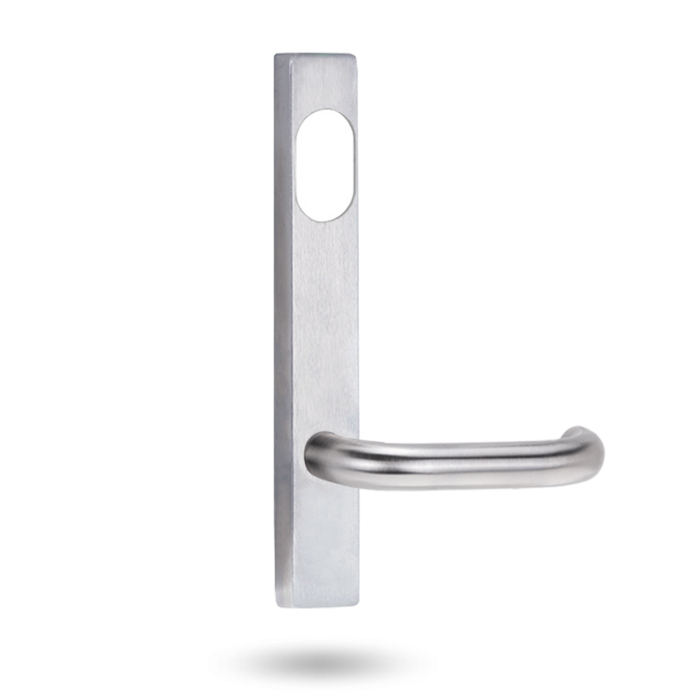 Lockwood 4800 Series Square End Plate with LED Lens - Outdoor Options External plate and lever with cylinder hole