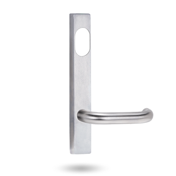 Lockwood 4800 Series Square End Plate with LED Lens - Outdoor Options External plate and lever with cylinder hole