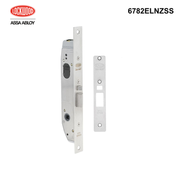 6782ELNZSS - Lockwood 12-24VDC Electric Mortice Primary Lock both Face Plates 38mm Backset