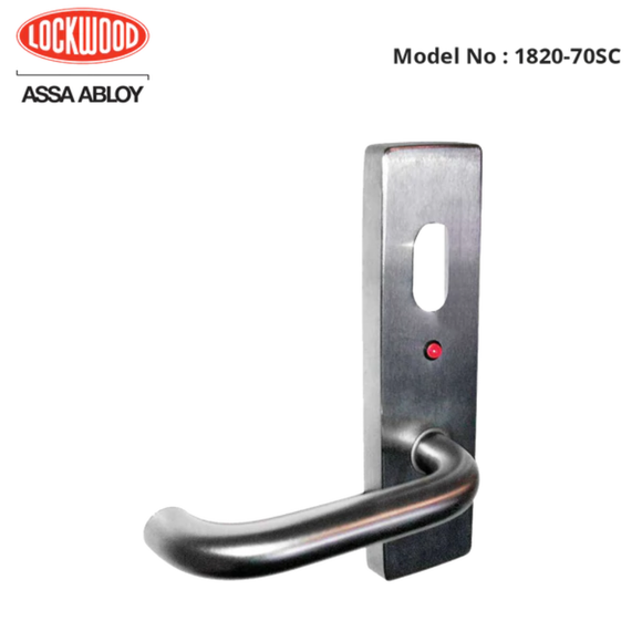 Lockwood - Internal - External Plate Levers - LED Options - OPTIONS External plate and lever with LED indicator and cylinder hole