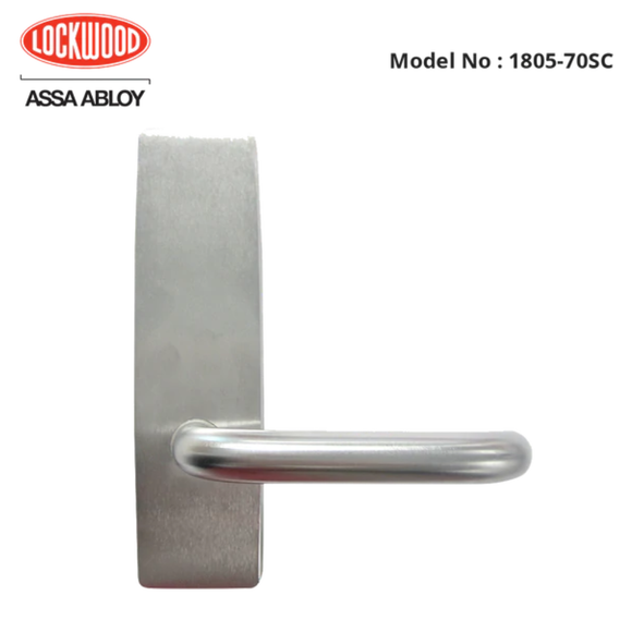 Lockwood - Internal - External Plate Levers - LED Options - OPTIONS External plate and lever - no cylinder