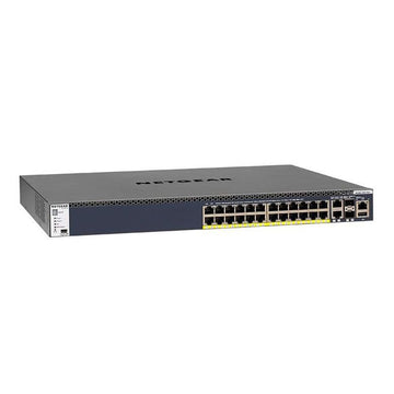 Netgear GSM4328PB-100AJS 24x1G PoE+ Stackable Managed Switch with 2x10GBASE-T and 2xSFP+ (550W PSU) - 24 Ports - Manageable