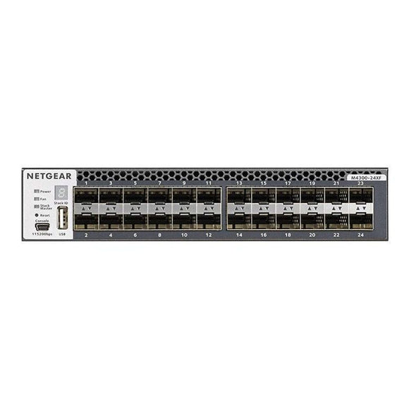 Netgear XSM4324FS-100AJS Ethernet Switch - Manageable - 3 Layer Supported - Modular - Optical Fiber, Twisted Pair