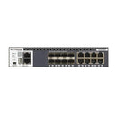 Netgear XSM4316S-100AJS Half-Width 16x10G Stackable Managed Switch with 8x10GBASE-T and 8xSFP+ - 8 Ports - Manageable