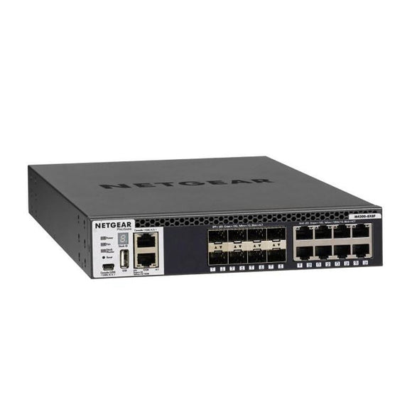 Netgear XSM4316S-100AJS Half-Width 16x10G Stackable Managed Switch with 8x10GBASE-T and 8xSFP+ - 8 Ports - Manageable