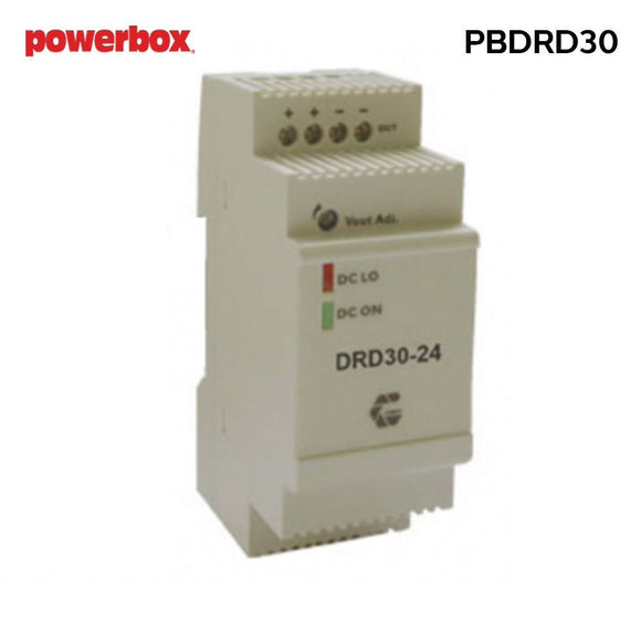 PBDRD30 - Powerbox 9-36V DC input to output (5V,9V,12V,15V or 24V) 30 Watts PBDRD30-24 - 24V Output