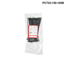 PCT25 - Plastic Cable Ties 2.5mm - 100mm to 200mm - Black or White options Plastic Cable Ties 2.5mm - L100mm - 100 pack - Black