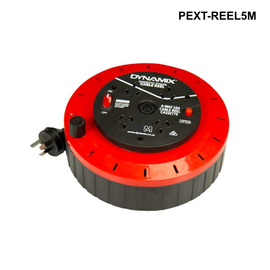 PEXT-REEL - 4-Way 10A Cable Reel Cassette With DP Switch (On/Off), 5m, 10m or 20m 4-Way 10A Cable Reel Cassette - 5m