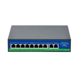 POE-8 - 8 Port PoE Switch. 802.3af/at 30W per port (10/100Mbps)