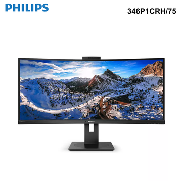 346P1CRH/75 - Philips 34" WQHD USB-C Docking Monitor with Webcam
