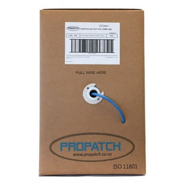 Propatch 305M Cat6 Blue UTP Solid Cable 23 AWG - Colour Options