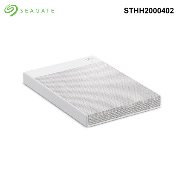 Seagate - Backup Plus Ultra Touch 2TB Portable Hard Drive - External - USB 3.0 - 256-bit Encryption Backup Plus Ultra Touch 2TB Portable Hard Drive - White