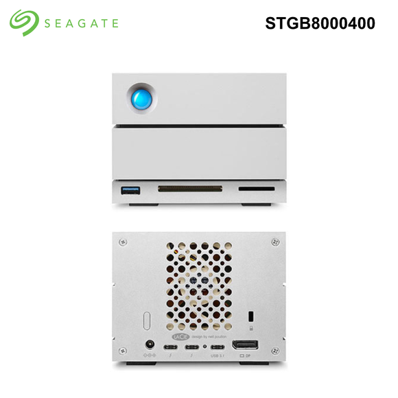 Seagate Lacie - 2big Dock (2x HDD, 7200 rpm Enterprise) USB C, Thunderbolt3, DP, Card Reader, 8-32TB