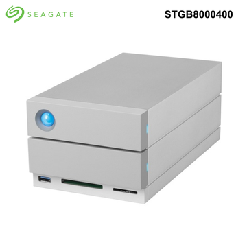 Seagate Lacie - 2big Dock (2x HDD, 7200 rpm Enterprise) USB C, Thunderbolt3, DP, Card Reader, 8-32TB LaCie - 2big Thunderbolt Professional 2-bay RAID - 8TB