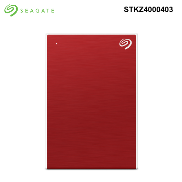 Seagate One Touch 2.5" External USB3.0 Hard Drive, 1TB to 5TB options Seagate OneTouch USB Portable Hard Drive - 4TB - Red