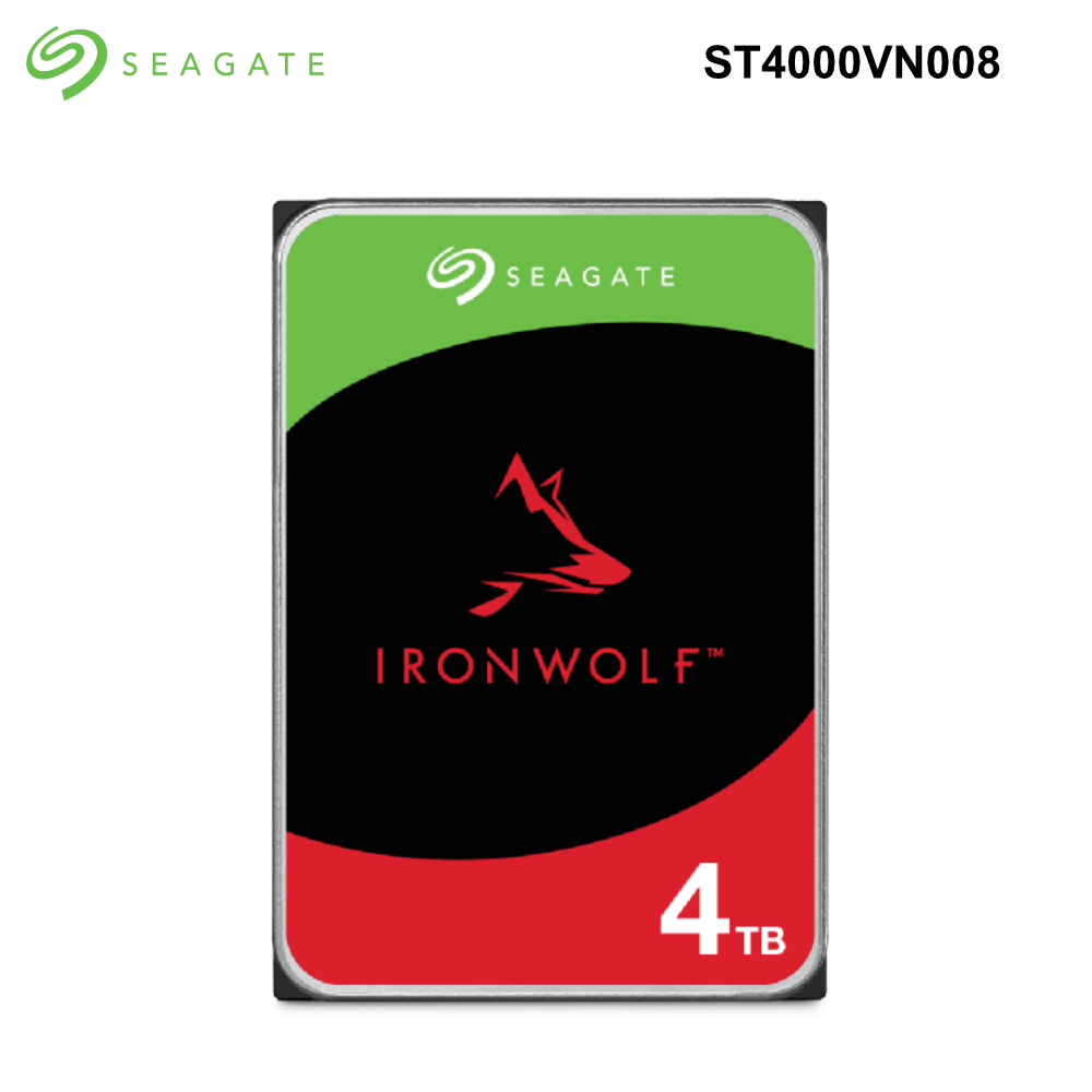 Ironwolf - Seagate NAS Internal 3.5" SATA Drive, 7200rpm, 1TB to 18TB options Seagate IronWolf HDD - 4TB