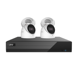 TVT-4CHNVR-2CAMKIT-AI-6MP - 4 Channel NVR kit (includes 1x TVT-4CHNVR-P, 2x TVT-D2.8POE-6MP-AI 6MP, 2x CAT5e cable & 2TB HDD)