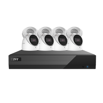 TVT-8CHNVRKIT-AI-6MP - 8 Channel NVR kit (includes 1x 8 Channel NVR, 4x TVT-D2.8POE-6MP-AI 6MP Cameras, 4x CAT5/6 cables & 2TB HDD)