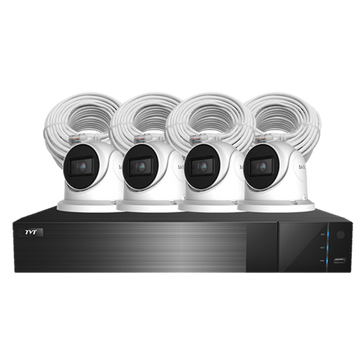 TVT-8CHNVRKIT-AI - 8 Channel NVR kit (includes 1x 8 Channel NVR, 4x TVT-D2.8POE-AI, 4x CAT5e cable & 2TB HDD)