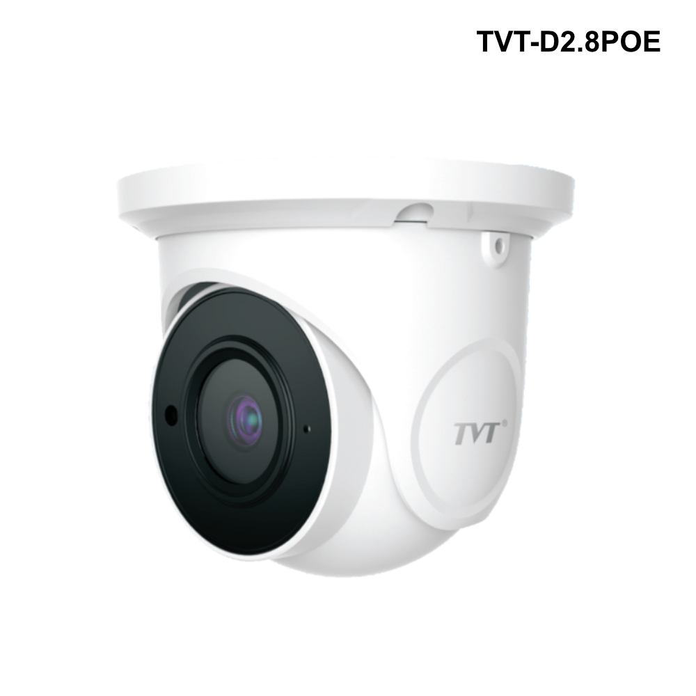 BKIT-4ch-2C-1TB - TVT 4ch 1TB NVR, 2x 5MP Fixed Lens Dome Cameras, 2x 20m leads