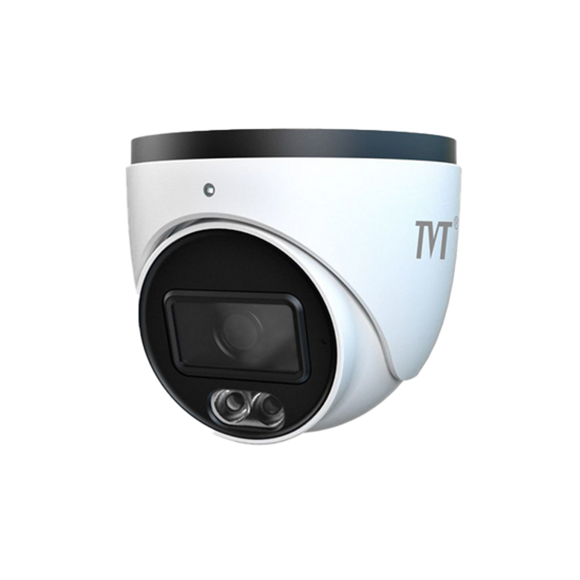 TVT-D28C-POE-6MP-AI - 6MP S4-C Full Colour 2.8mm fixed lens, dome POE camera. Compatible with TVT-NVR's (IP67)