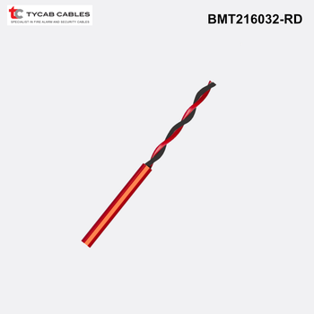 BMT216032 - Tycab Fire Alarm Cable 2 x 1.25mm² - Fire System and Sounder Wiring Red